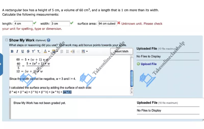 Example of Cengage MindTap Answers for math problems with step-by-step work shown